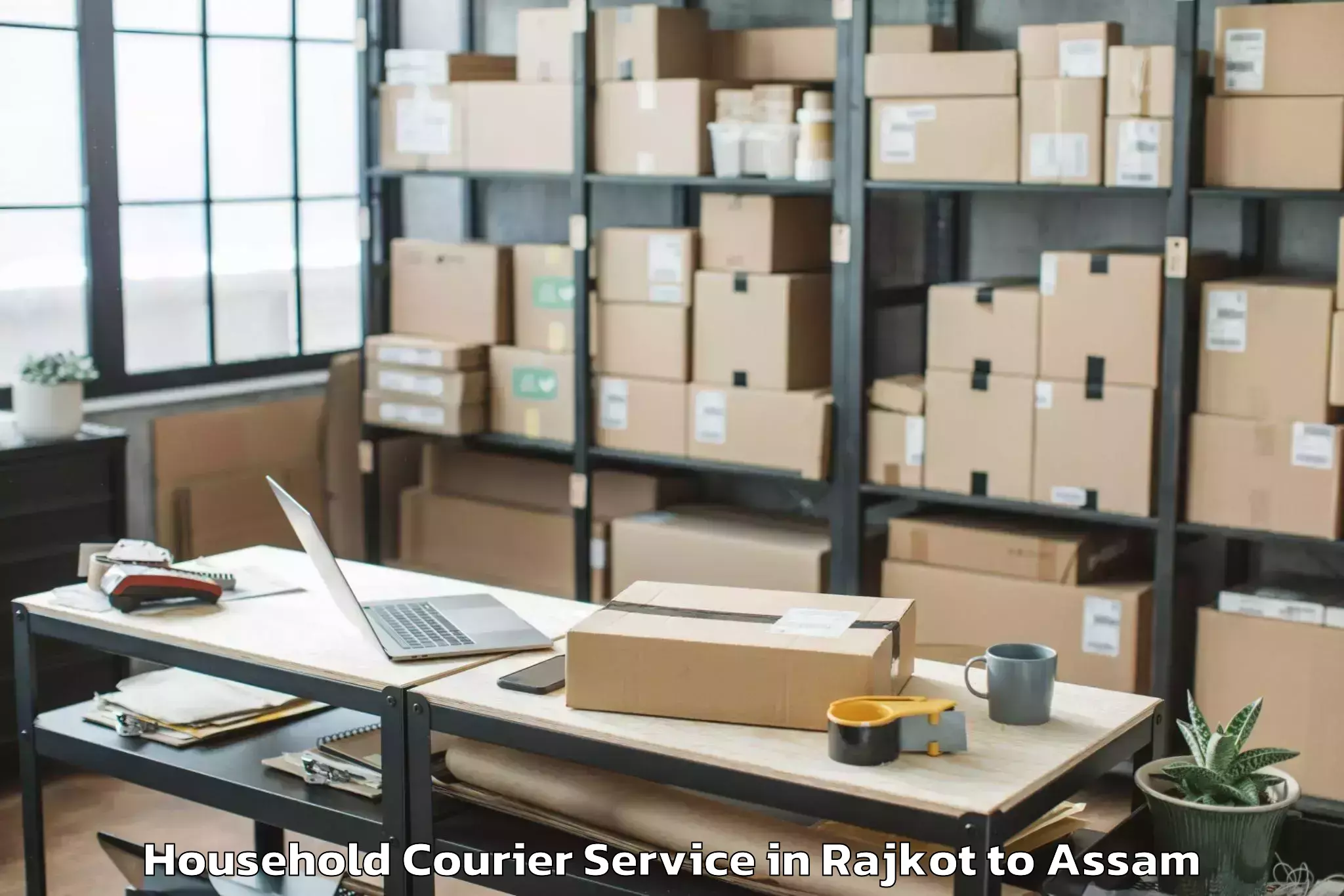 Expert Rajkot to Rupsi Airport Rup Household Courier